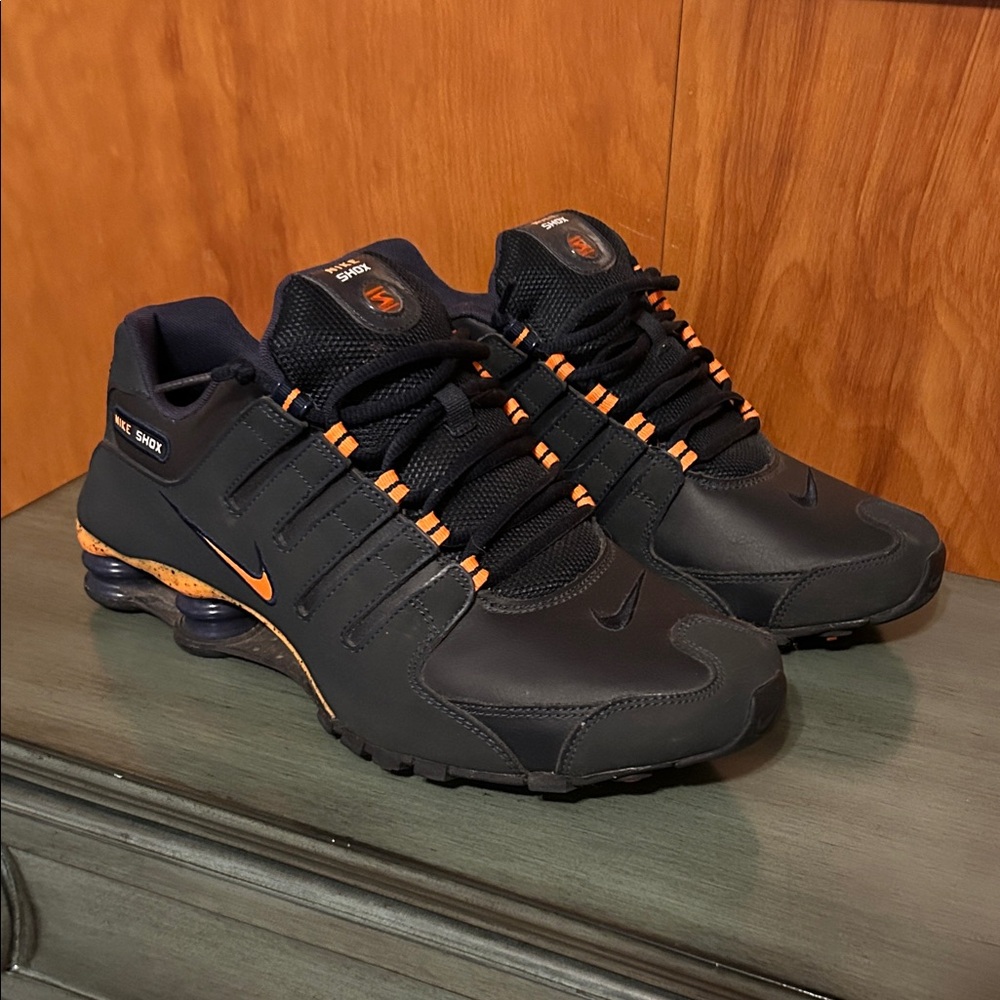 Nike Men's Blue and Orange Athletic Shoes